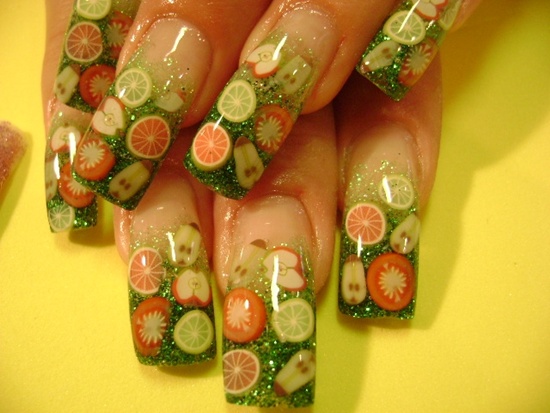 fruit nail art (12)