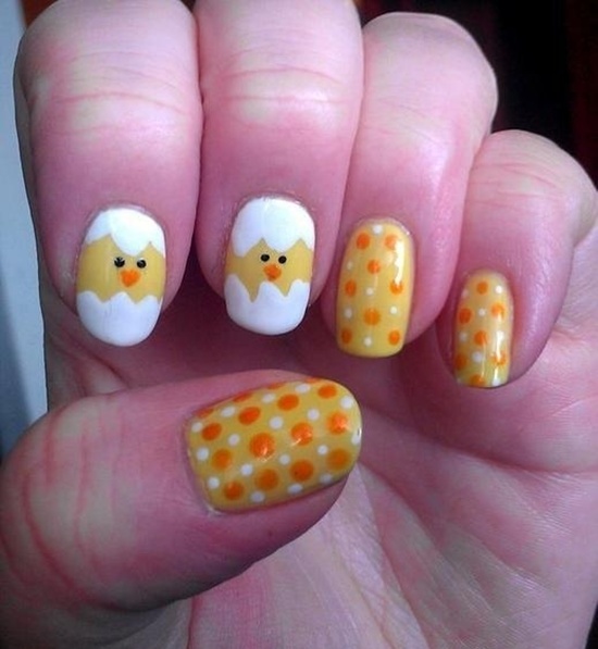 yellow nail art (13)