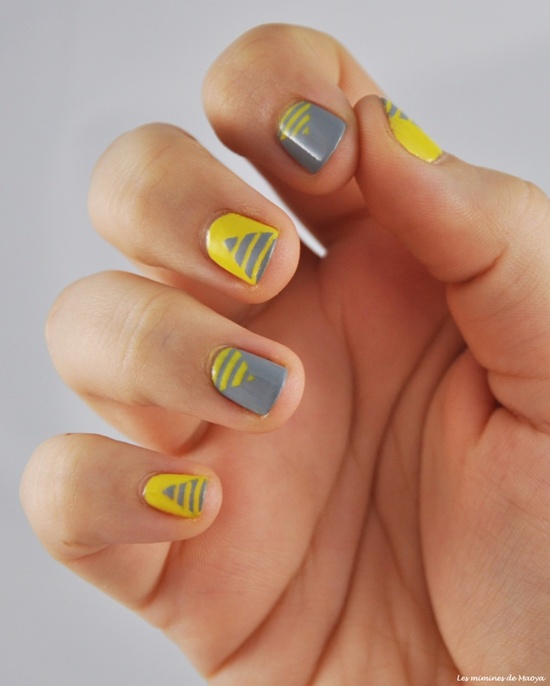 yellow nail art (31)