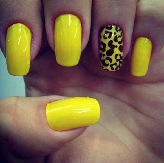 yellow nail art (32)