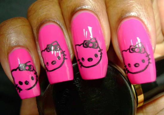kitty nail art (14)
