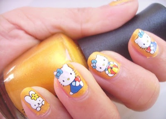kitty nail art (15)