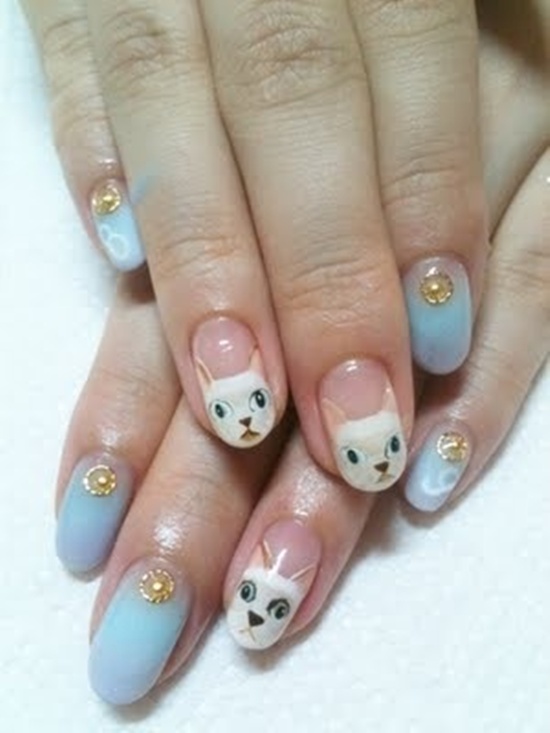 kitty nail art (2)