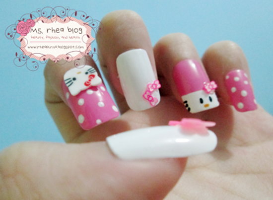 kitty nail art (24)