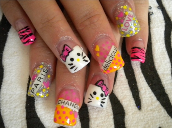 kitty nail art (29)