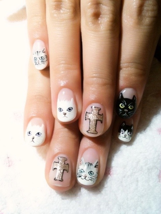 kitty nail art (4)