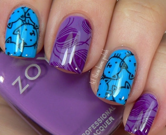 kitty nail art (6)