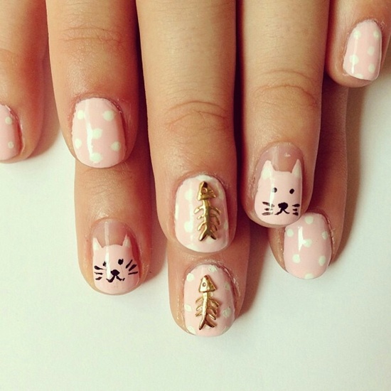 kitty nail art (7)