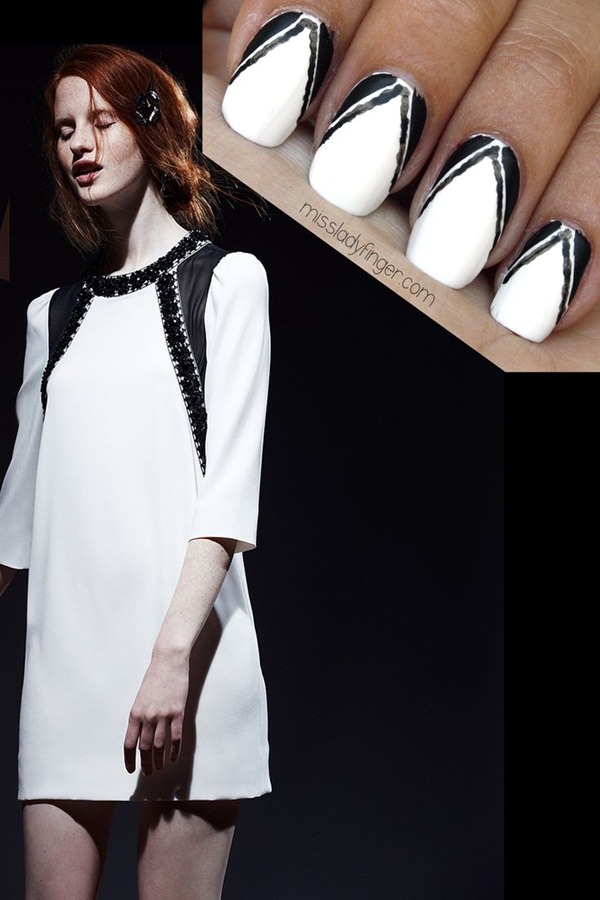 black and white nail designs 19