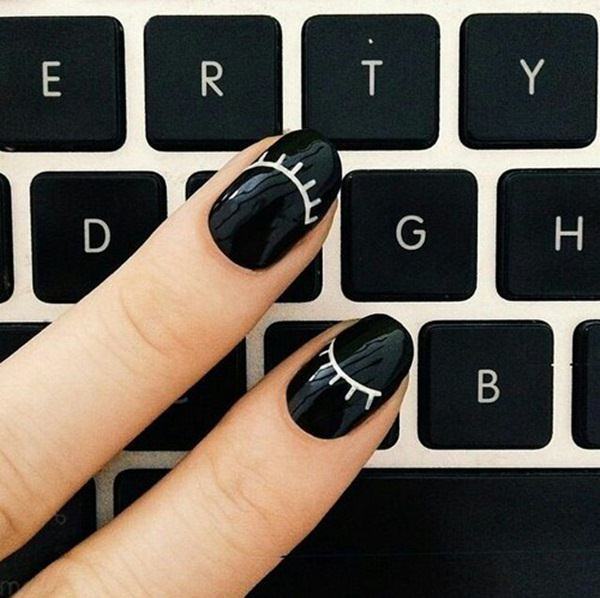 black and white nail designs 32