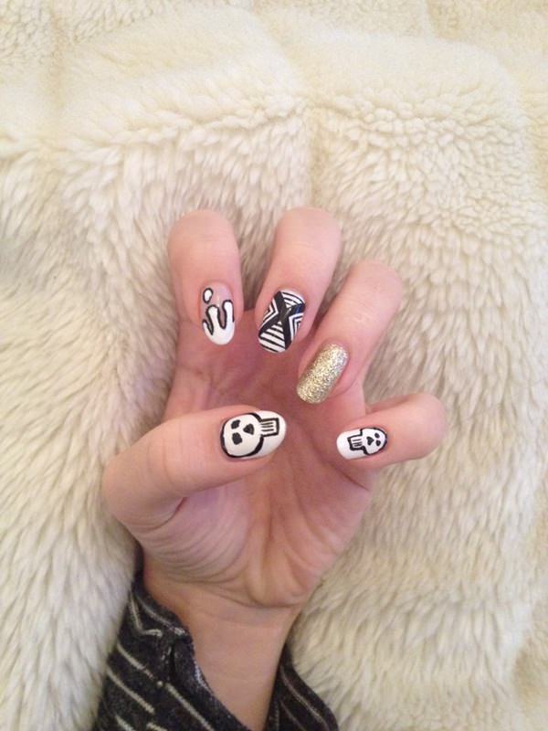 black and white nail designs 467