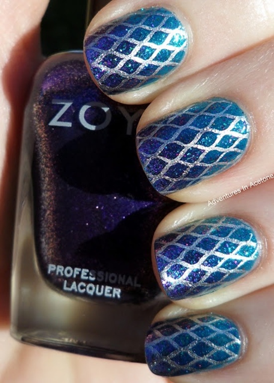 blue nail art (16)