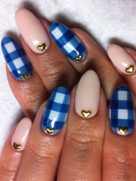 blue nail art (39)