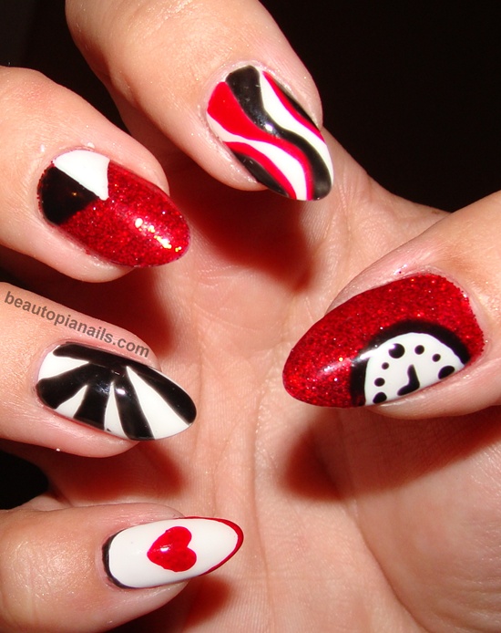 red nail art (17)