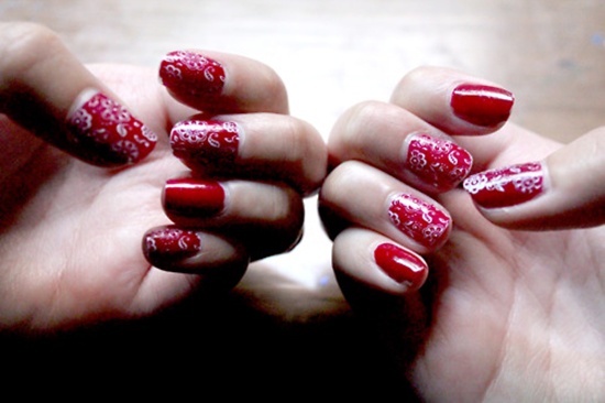 red nail art (21)