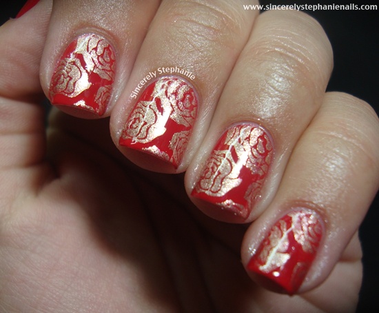 red nail art (29)
