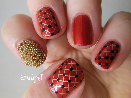 red nail art (34)