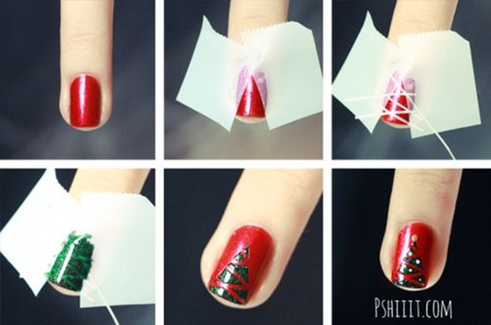 red nail art (7)