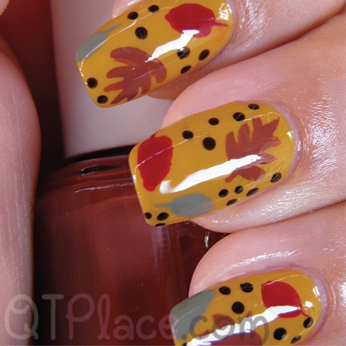 How To Do Autumn Leaves Nail Art (30 Examples)
