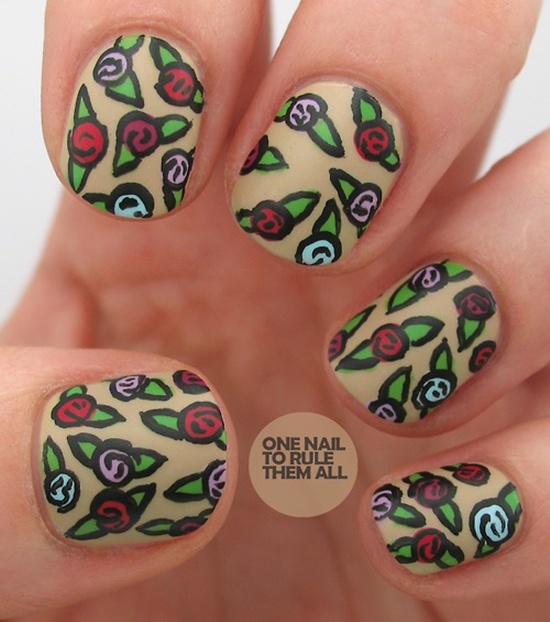 matte nail art (12)
