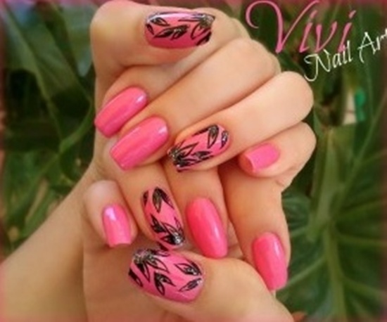 pink nail art (10)